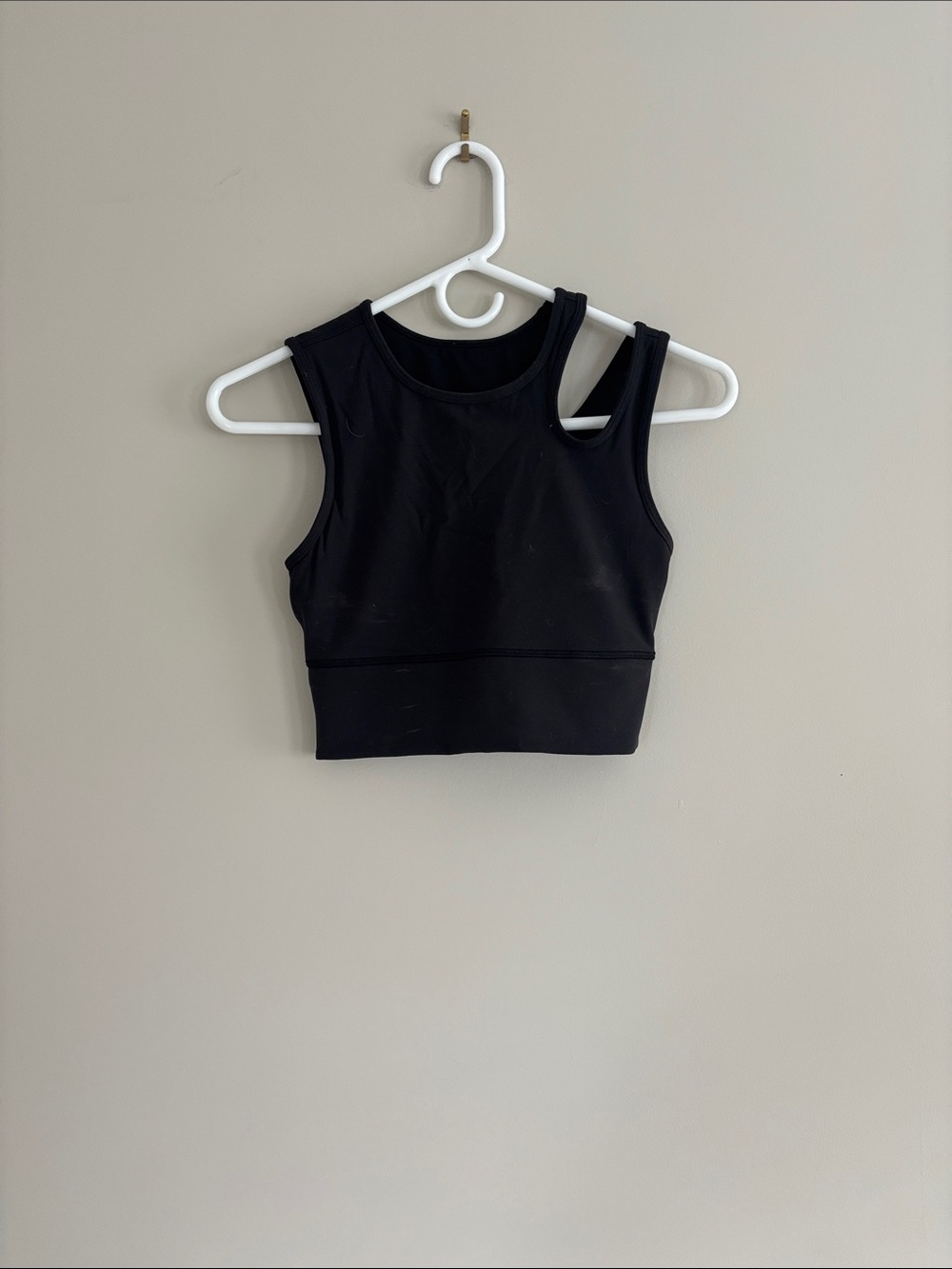 lululemon athletica Black Racerback Crop Top